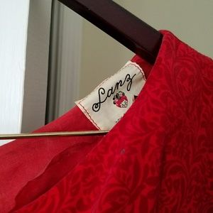 Vintage Lanz Dress Pinup Velvet XS